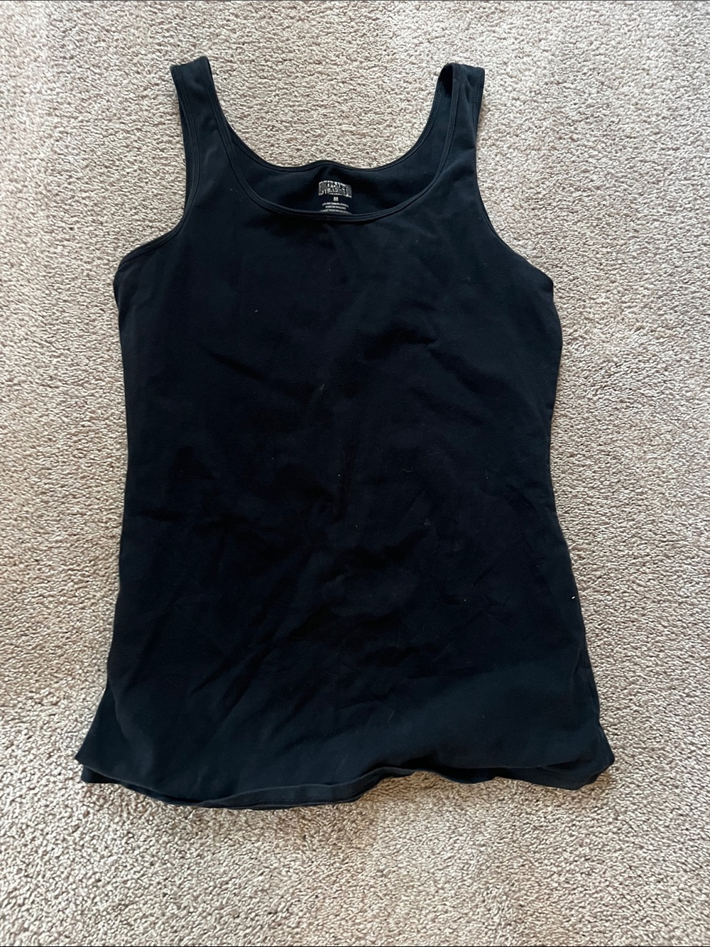 Duluth Trading Co Black Scoop Neck Women's Tank